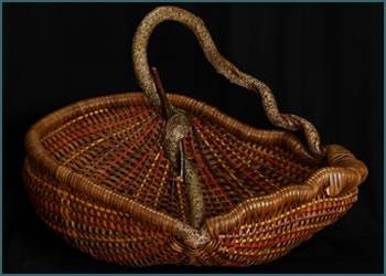 Fail to Conform, a basket by master basket sculptor Tina Puckett
