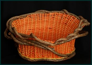 Sherri's Bowl basket style by master basket weaver Tina Puckett